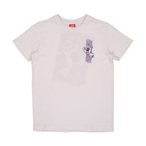 Camiseta SANTA CRUZ manga corta niño Youth split strip hand t-shirt Ref. SCA-YTE-1182 white-blanco