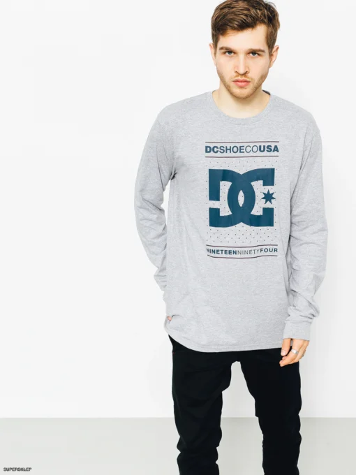 Camiseta DC Shoes manga larga para hombre ABOUT PROGRESS LS Ref.EDYZT03718 KNFH-gris claro