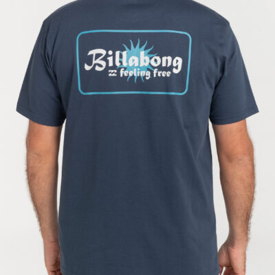 Camiseta BILLABONG para hombre manga corta surfera Worshipper SS denim Ref. c1ss21 bip2 azul marino