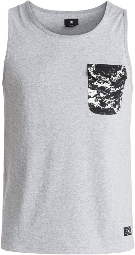 Camiseta DC Shoes surfera tirantes con bolsillo para hombre OWENSBORO TANK (KNFH) Ref. EDYKT03322 gris tie dye