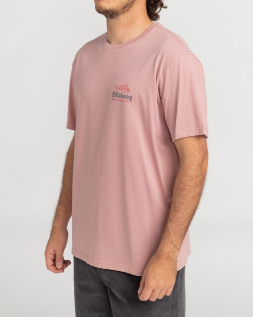 Camiseta BILLABONG para hombre manga corta surfera lounge SS dusty pink Ref. c1ss30 rosa claro