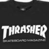 Sudadera THRASHER Hombre sin capucha Skate Mag crewneck Ref. 112103 black- white negra logo blanco