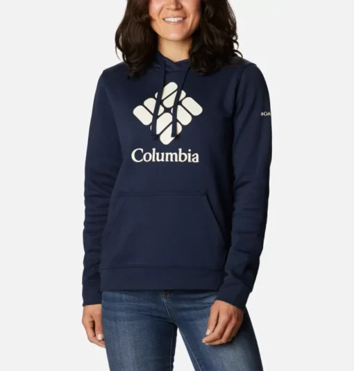 Sudadera COLUMBIA con capucha logotipo de trek™ graphic hoodle para mujer Ref. 1959881467 Azul marino