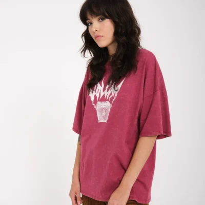 Camiseta corta VOLCOM Mujer manga corta ref-B3532313_(WNE) VOLTRIP TEE Rosa intenso