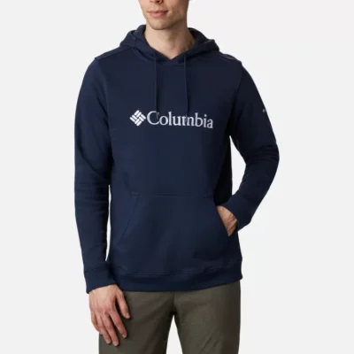 Sudadera COLUMBIA con capucha y logotipo pecho para hombre CSC Basic Logo™ II Ref. 1681664468 azul marino logo blanco