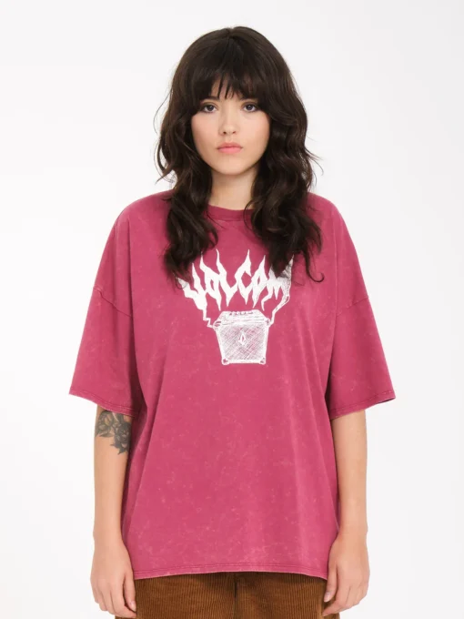 Camiseta corta VOLCOM Mujer manga corta ref-B3532313_(WNE) VOLTRIP TEE Rosa intenso