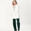 Chaqueta con capucha Jott midi de plumas pato Mujer VERO BASIC FW22WDOW11 - 901 Blanc Larga Justoverthetop blanca