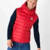 Chaleco sin mangas Jott SILVER de plumas pato con capucha Hombre FW22MJAC32 - 300 Red Justoverthetop rojo