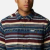 Camisa COLUMBIA Franela manga larga hombre Flare Gun™ ref 1866624479 Dark Mountain Apres Stripe Print granate -azul-beige