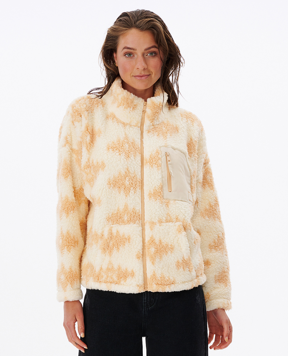 Waves Of Warmth - Polar con cremallera para Mujer