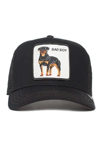 Gorra Animales GOORIN BROS THE BADDEST BOY con rejilla ajustable con parche de perro Color negro