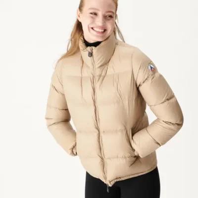 Chaqueta capucha pelo Jott de plumas pato Mujer Cardiff GRAN FRÍO FW22WJAC31 - 804 Beige Justoverthetop beig arena