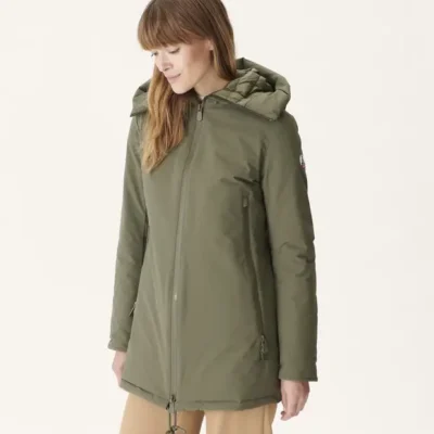 Chaqueta JOTT SIBERIE de plumas con capucha para mujer GRAN FRÍO FW22WJAC17 -255 army Justoverthetop verde