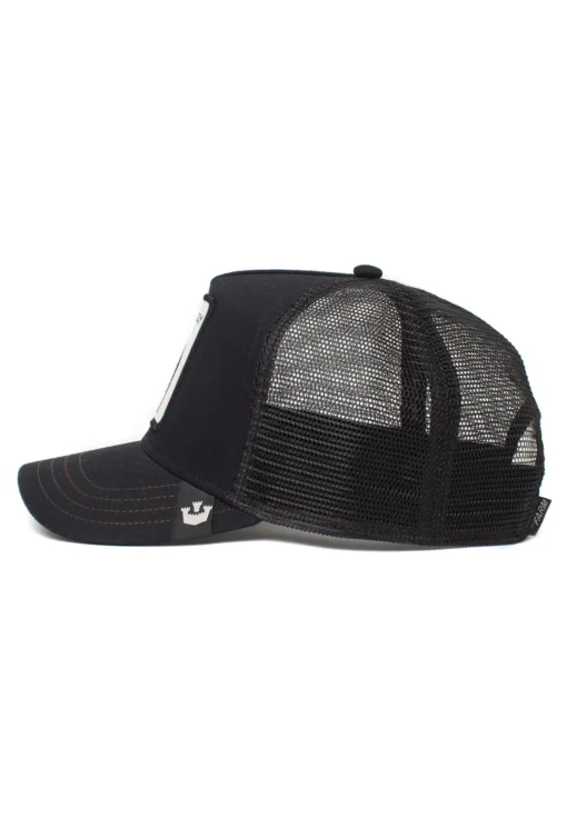 Gorra Animales GOORIN BROS THE BADDEST BOY con rejilla ajustable con parche de perro Color negro