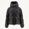 Chaqueta Jott STELLAR plumón con capucha corta y acampanada Frío Extremo FW22WJAC39 - 999 noir Justoverthetop negra