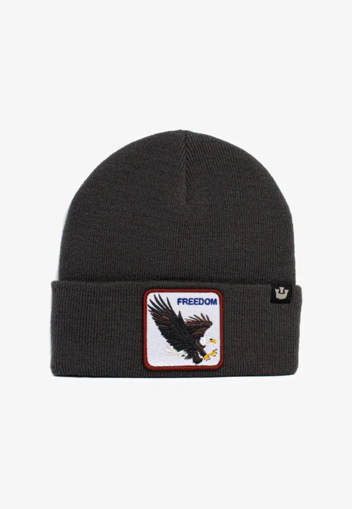 Gorro animales GOORIN BROS punto águila eagle TOASTY FREEDOM Charcoal gris