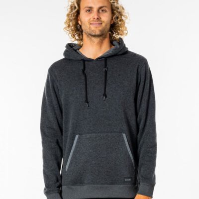 Suéter de hombre RIP CURL con capucha Crescent black marled Ref. CSWAE9 gris antracita