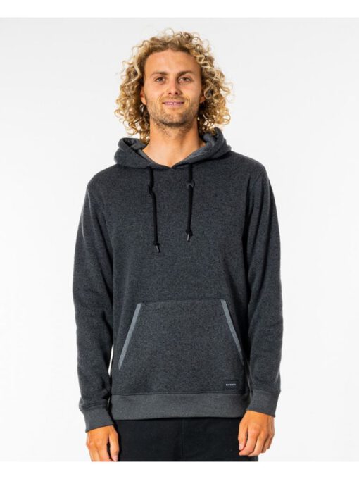 Suéter de hombre RIP CURL con capucha Crescent black marled Ref. CSWAE9 gris antracita