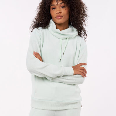 Sudadera RIP CURL suave Mujer Polar de cuello vuelto Cosy II Mint marle Ref. GFEKH1 verde agua