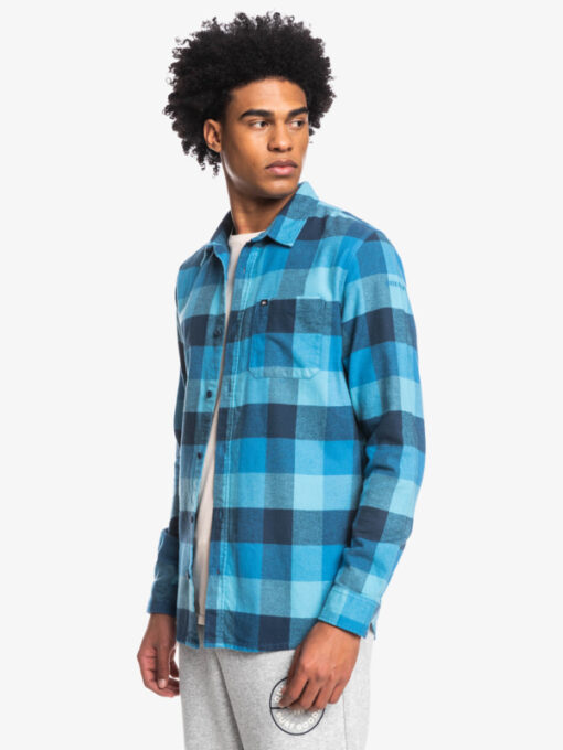 Camisa QUIKSILVER de Manga Larga franela Hombre Motherfly DELPH BLUE MOTHERFLY (bjp1)Ref. EQYWT04330 cuadros azules