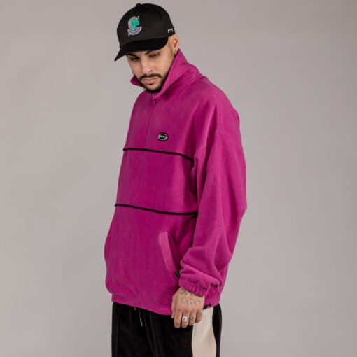 Sudadera GRIMEY UNISEX Grimey Dulce Polar "IAM POLAR" High Neck - Fucshia Ref. GNSW543 FUCSHIA