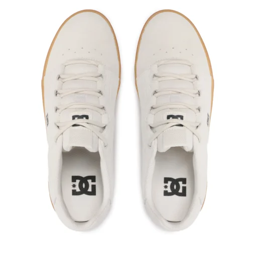 Zapatillas de piel DC SHOES para hombre HYDE white/Gum Ref. ADYS300580 blanco suela caramelo