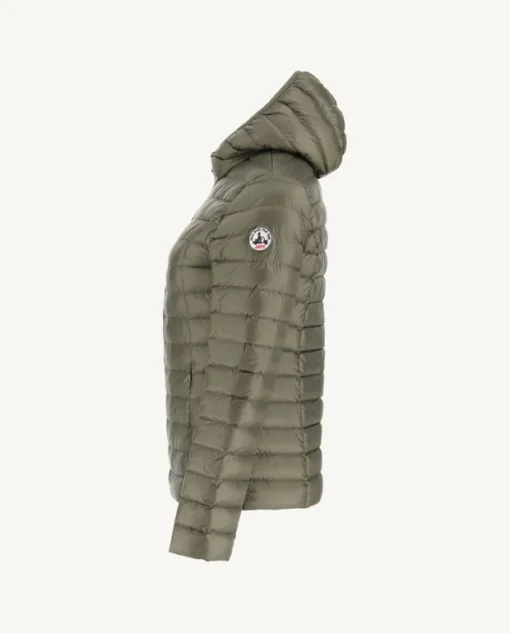 Chaqueta con capucha Jott de plumas pato Mujer P000WDOW01 - 255 Army CLOE BASIC Justoverthetop verde militar