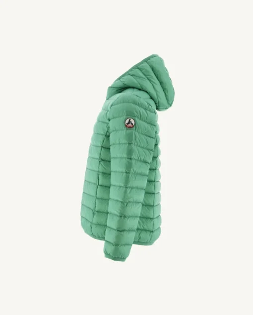 Chaqueta capucha Jott de plumas pato Niño HUGO BASIC P000KDOW01 243 POPPY GREEN Justoverthetop verde manzana