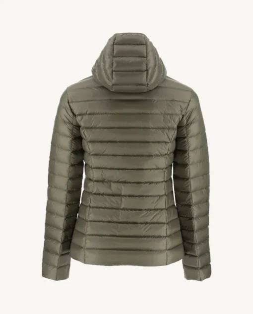 Chaqueta con capucha Jott de plumas pato Mujer P000WDOW01 - 255 Army CLOE BASIC Justoverthetop verde militar