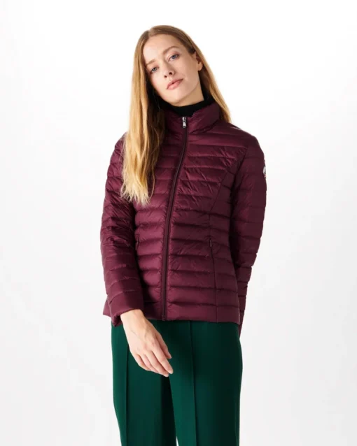 Chaqueta Jott de plumas pato Mujer CHA BASIC PF22WDOW02-461 AUBERGINE Justoverthetop granate berenjena