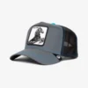 Gorra Animales GOORIN BROS rejilla y ajustable STALLION NIGHTS BLACK -caballo negro gris reflectante