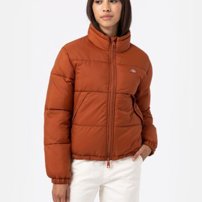 Chaqueta DICKIES acolchada invierno para mujer clásica Alanta Ref. DK0A4XP3IEX1 COLOR IEX-MARRON TEJA