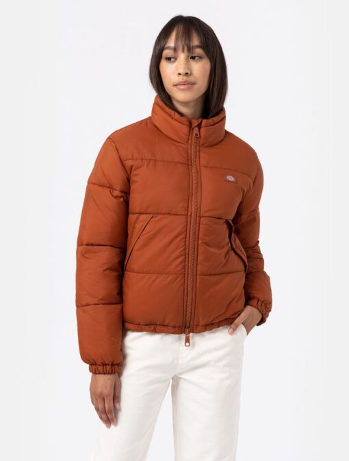 Chaqueta DICKIES acolchada invierno para mujer clásica Alanta Ref. DK0A4XP3IEX1 COLOR IEX-MARRON TEJA