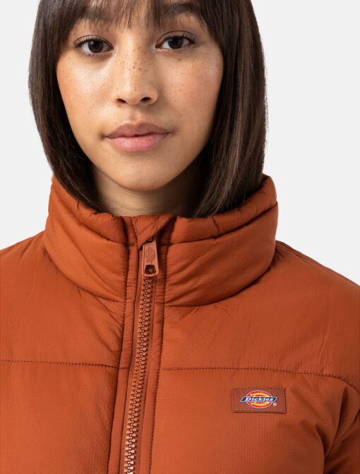 Chaqueta DICKIES acolchada invierno para mujer clásica Alanta Ref. DK0A4XP3IEX1 COLOR IEX-MARRON TEJA