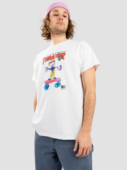 Camiseta THRASHER Hombre manga corta KID COVER T-Shirt Ref. 145135M WHITE - blanca