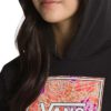Sudadera VANS niña con capucha ROSE CAMO BOX HOODIE BLACK ref-VN000403 negro