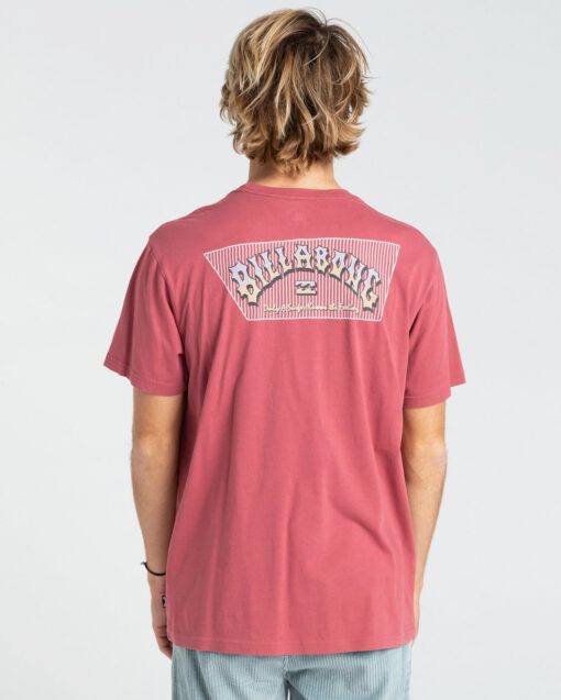 Camiseta BILLABONG para hombre manga corta surfera HERITAGE SS Ref. W1SS58 BIP1 malaga -rosado