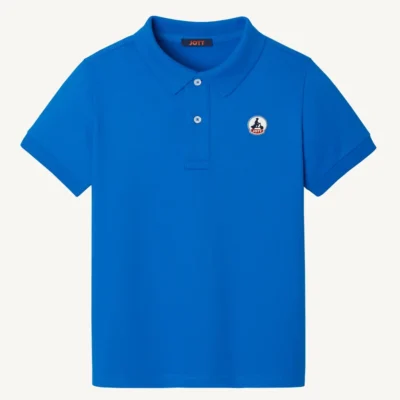 Polo manga corta Jott de Niño y Niña SALVADOR SS23KPOL10 - 183 AZURE Justoverthetop azul mediterráneo