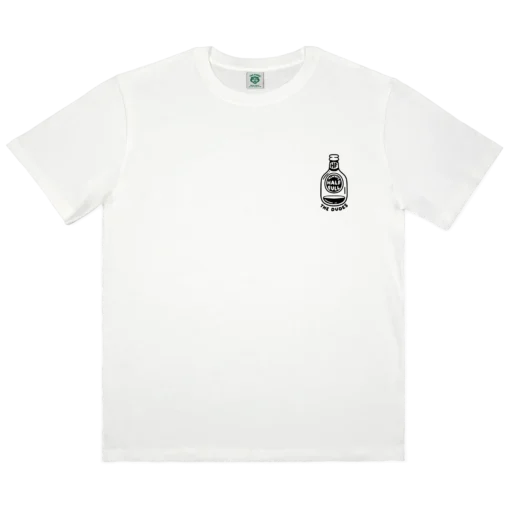 Camiseta THE DUDES manga corta para hombre MIXOLOGIST WHITE Ref.1005629-Spring 23 blanca