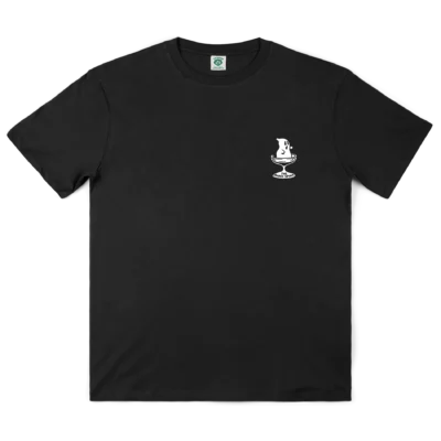 Camiseta THE DUDES manga corta para hombre SPIRIT BLACK Ref.1008202-Spring 23 negra
