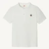 Polo manga corta Jott de Niño y Niña SALVADOR SS23KPOL10 - 901 Blanc BASIC Justoverthetop Blanco