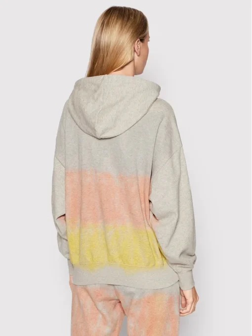 Sudadera CHAMPION con capucha para mujer TIE DYE UNIVERSITY OVERSIZED HOODIE Ref. 11523 gris