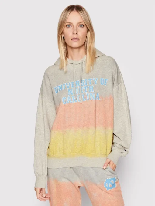 Sudadera CHAMPION con capucha para mujer TIE DYE UNIVERSITY OVERSIZED HOODIE Ref. 11523 gris