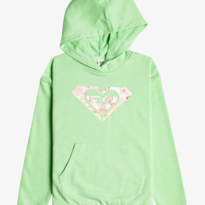 Sudadera ROXY niña con capucha Happiness Forever Ref. ERGFT03815 (ged0) Pistachio Green verde claro con logo pecho