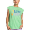 Camiseta ROXY manga corta para Mujer The Smell Of The Sea Absinthe (ghy0) Ref: ERJZT05463 verde