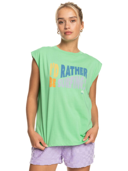 Camiseta ROXY manga corta para Mujer The Smell Of The Sea Absinthe (ghy0) Ref: ERJZT05463 verde