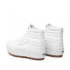 Zapatillas altas plataforma VANS chica SK8-HI STACKED TRUE WHITE Ref. VN0A4BTWL5R1 blancas