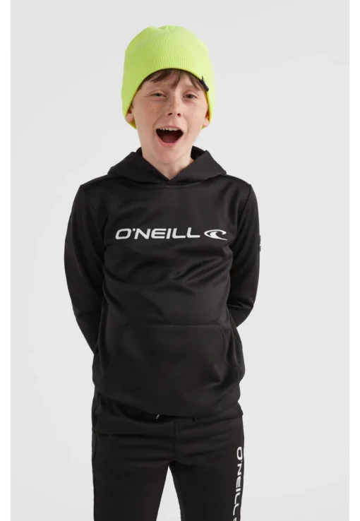 Sudadera O'NEILL niño surfera con capucha RUTILE HOODED FLEECE black out Ref. 4350000 negra