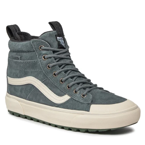 Zapatillas altas VANS Sneakers deporte unisex SK8-HI MTE-2 utility pop turbulence ref-VN0007NKG0Z1 GRIS -BLANCO