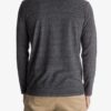 Jersey QUIKSILVER de tacto super suave para hombre cuello redondo After Surf - Top de manga larga ref-EQYKT03599 (KTFH)gris